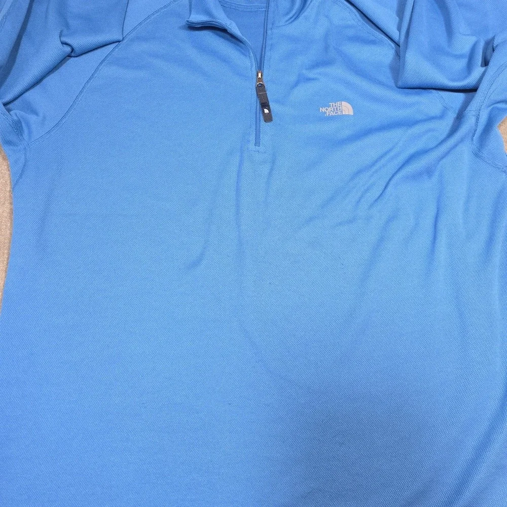 The North Face Flight Series 1/4 Zip Pullover Mens Xl Blue Vapor Wick Running